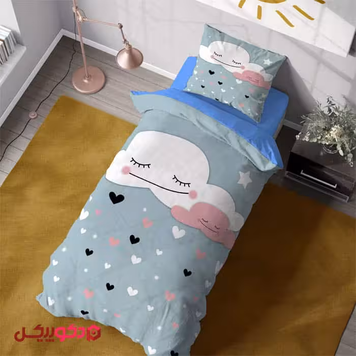 روتختی سه بعدی طرح ابر و قلب BD1094