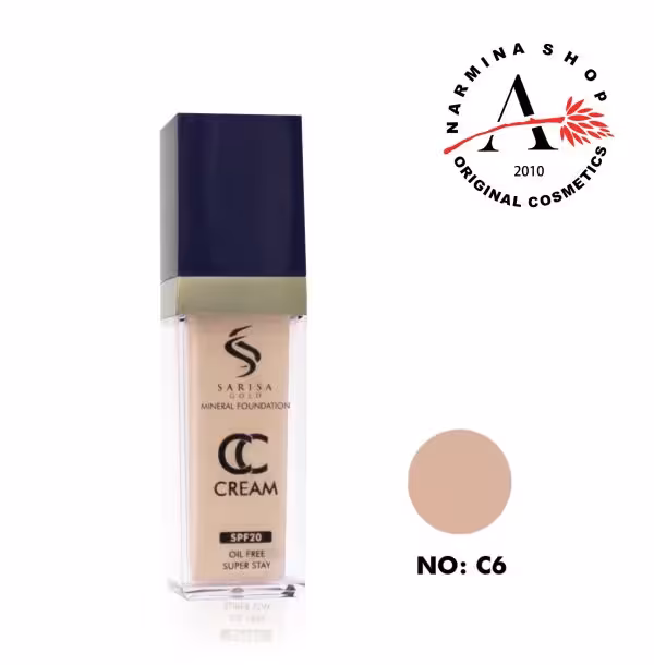 کرم پودر سی سی کرم ساریسا شماره 6 (sarisa gold)