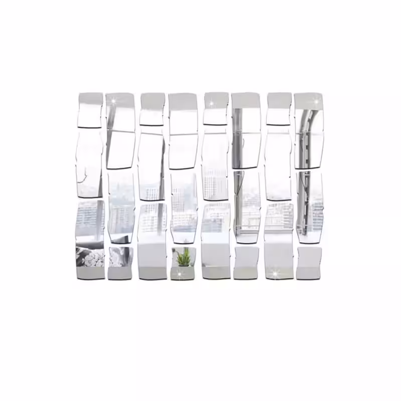 آینه ی دکوراتیو تیناری مدل آجر بسته ی 36 عددی