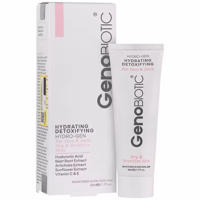 کرم رطوبت رسان صورت و گردن ژنوبایوتیک Genobiotic Hydrating Detoxifying Face & Neck Cream