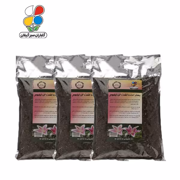 بستر آماده کشت لیلیوم 2 کیلوگرمی بسته سه عددی
