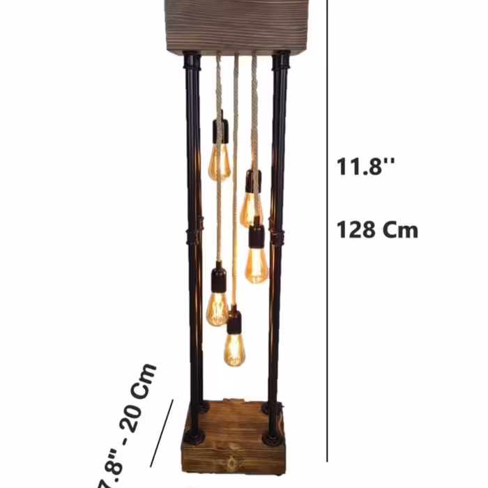 آباژور ولوستر ایستاده که بالای آن یک کمد کوچلو داره