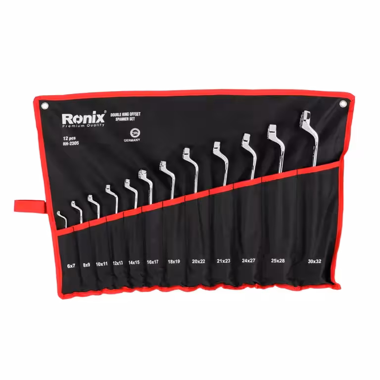 ست 12 عددی آچار دو سر رینگ رونیکس مدل RH-2305