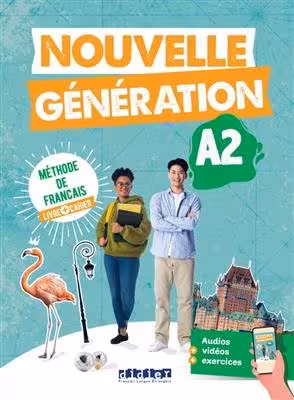 کتاب فرانسوی نوول جنریشن Nouvelle Generation A2 Livre   Cahier   MP4