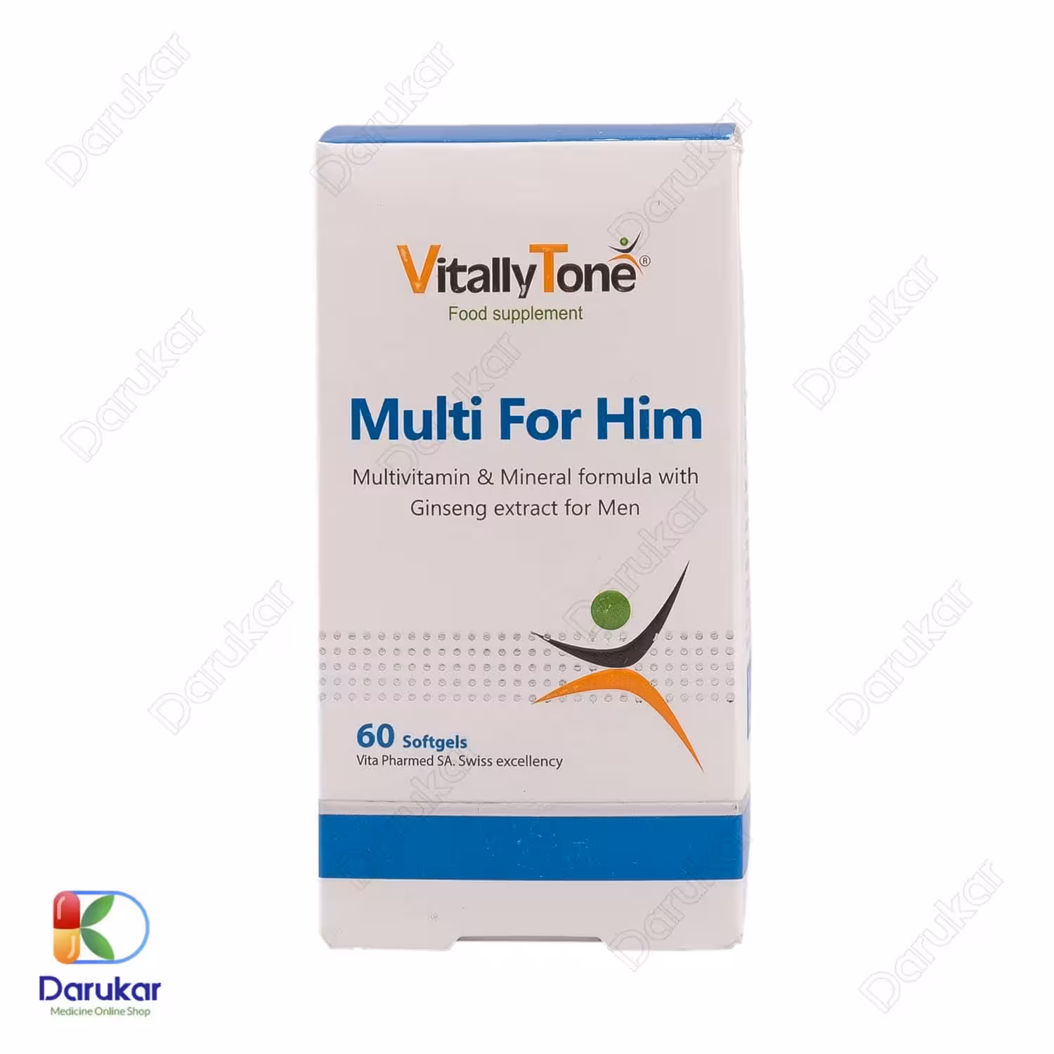 کپسول ژلاتینی مولتی ویتامین آقایان ویتالی تون 60 عدد
