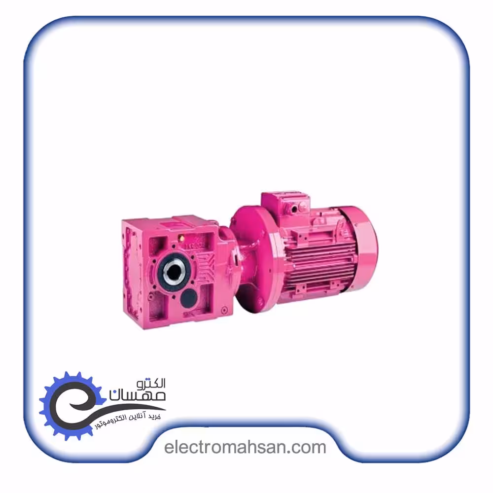 موتور گیربکس 4 کیلو وات، 33 دور، شفت بغل(نود درجه)، سه فاز، برند ایلماز YILMAZ ترک