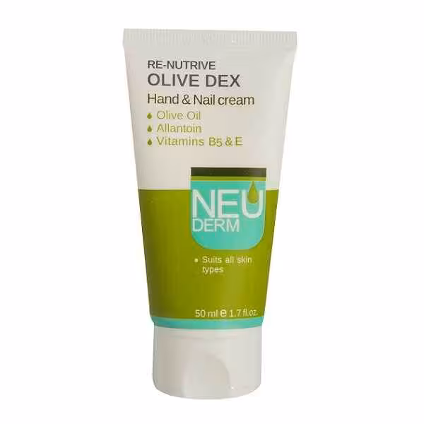 کرم دست و ناخن زیتون نئودرم Neuderm مدل  اولیو دکس Olive Dex حجم 50 میل