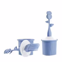 لیسک و جا لیسک مدل Rose Pastry Brush Set برند تیتیز پلاستیک ترکیه