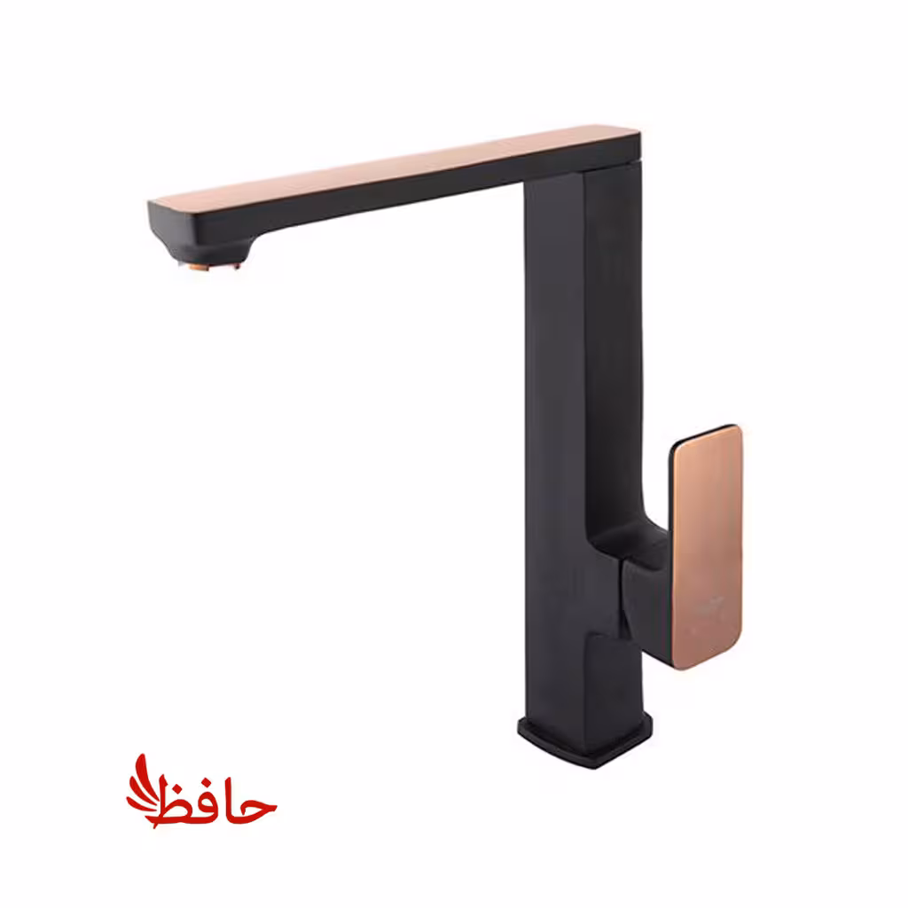 شیر ظرفشویی راسان مدل گارنت مشکی رزگلد