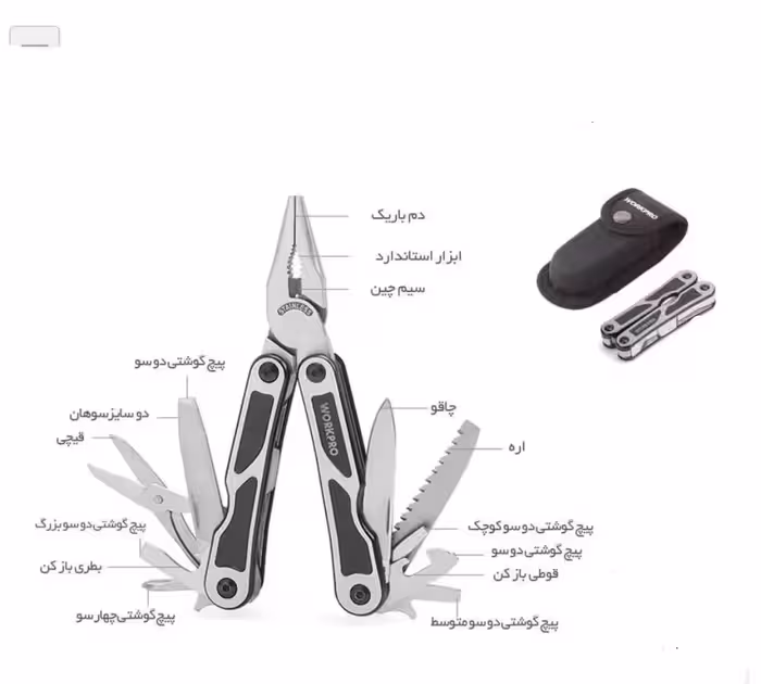 مینی پلایر 15 کاره  برند WORKPRO ورک پرو کد کالا WP382009