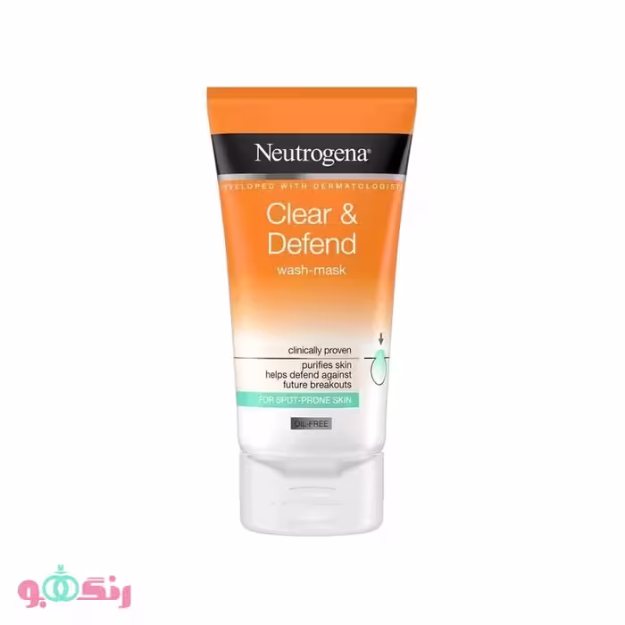 ماسک صورت نیتروژینا Neutrogena مدل Clear & Defend حجم 150 میلی لیتر