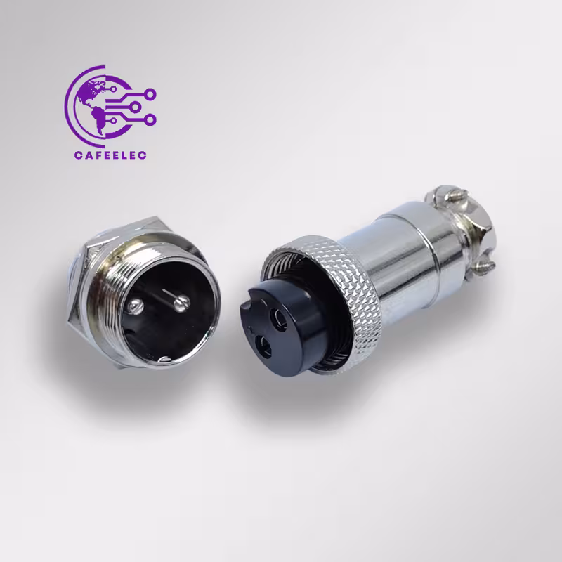 خرید و قیمت کانکتور فلزی نظامی 2 پین GX20