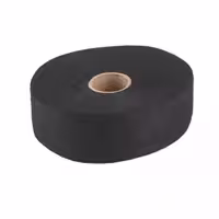 لایی چسب کاغذی رولی مشکی 4 سانتی بسته 50 متری (لایی چسب برش خورده)