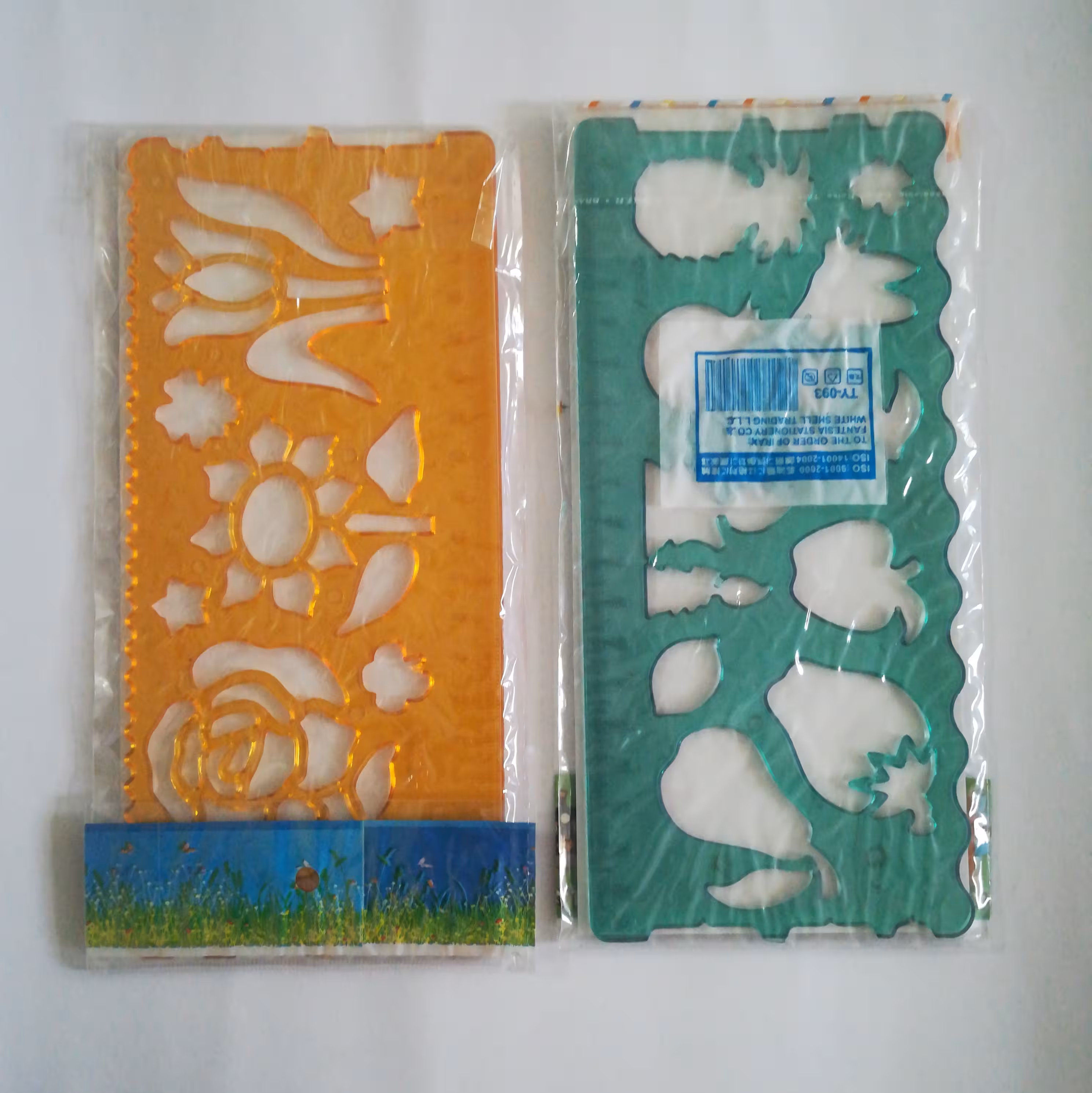 شابلون دو قلو ژله ای گل و میوه