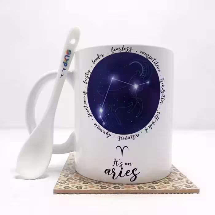 خرید ماگ-لیوان  برج قوچ  بدون .،زیر لیوانی  . کد 32