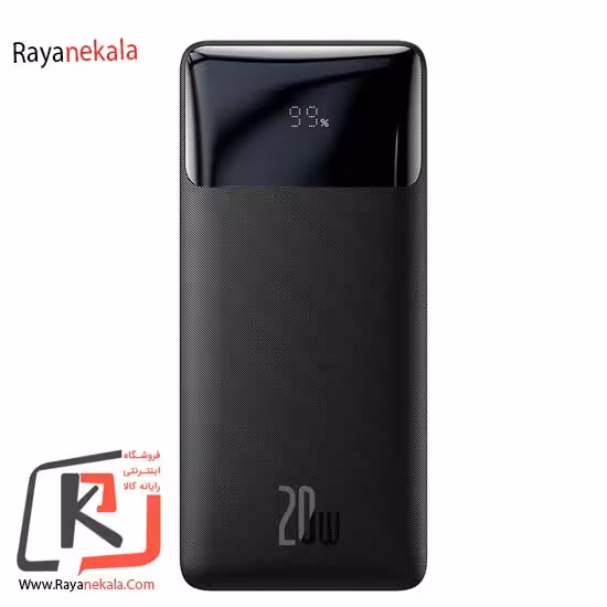 پاوربانک باسئوس مدل BIPOW DIGITAL-20W ظرفیت 30000 میلی آمپر ساعت