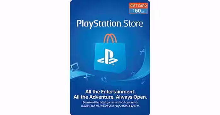 گیفت کارت پلی استیشن 50 دلار آمریکا PSN Giftcard USA 50