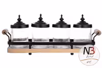 ست جای ادویه 4 پارچه بی وی کی کد 402602