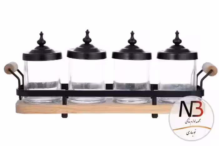 ست جای ادویه 4 پارچه بی وی کی کد 402602