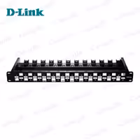 پچ پنل 24 پورت Cat6A دی لینک مدل D-LINK NPP-6A1BLK241