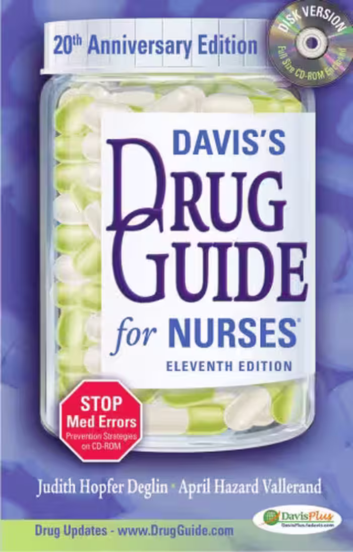 خرید و دانلود نسخه کامل کتاب Davis's Drug Guide for Nurses, 11th edition