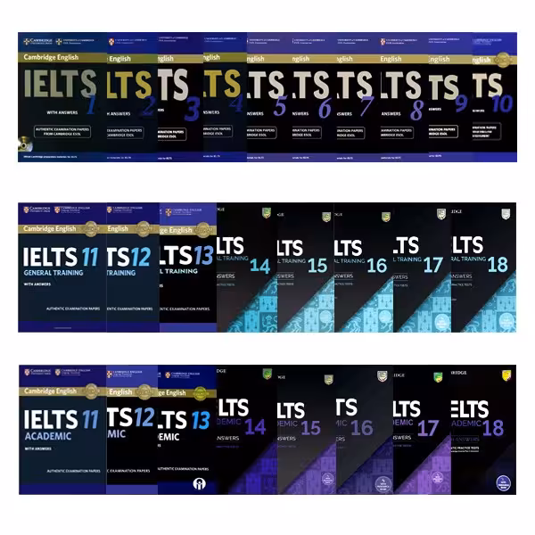 مجموعه 26 جلدیCambridge IELTS (1-10)(General 11_18 _ Academic 11_18)
