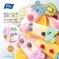 قالب بستنی پلاستیکی مدل Snowy Ice Cream Box تیتیز ترکیه