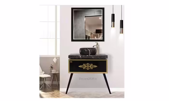 روشویی کابینتی طرح دنیز مشکی