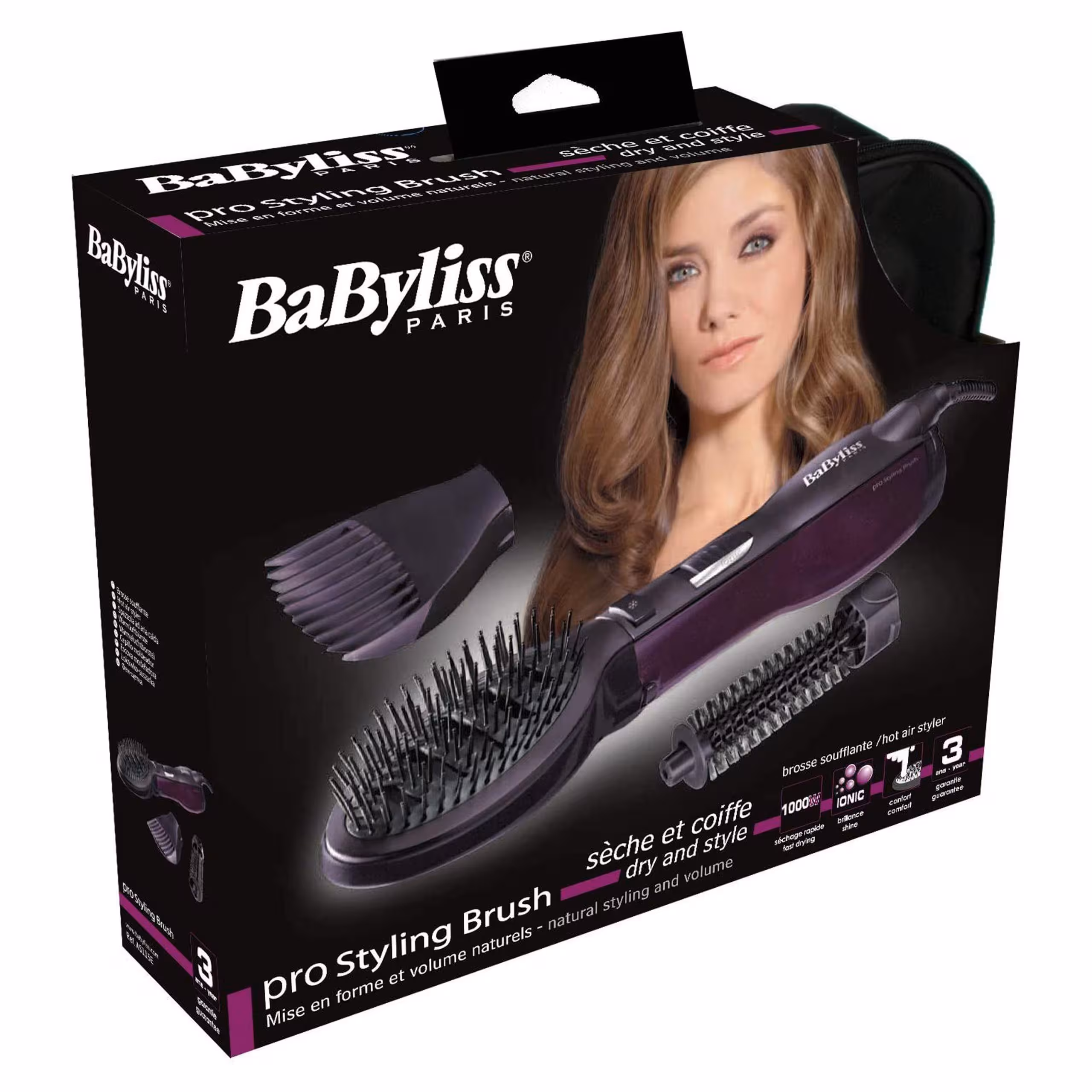 برس حرارتی حالت دهنده مو Babyliss 1000W Airstylers The Puddle Air Brush Hair Styler