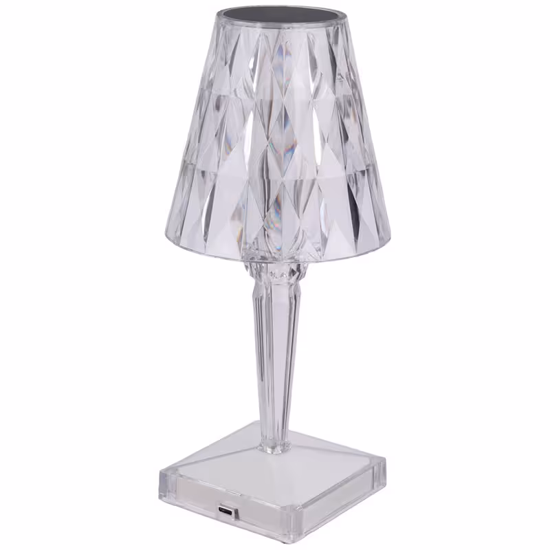 چراغ خواب Touch Lamp طرح آباژور کریستالی   ریموت کنترل
