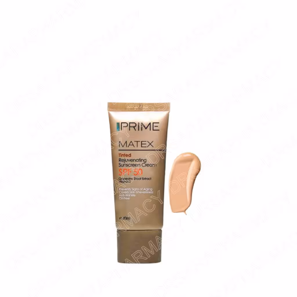 کرم ضد آفتاب جوان کننده SPF50 رنگی پرایم