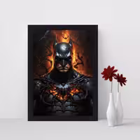 تابلو نوری طرح شخصیت بتمن مدل Batman کد 1010
