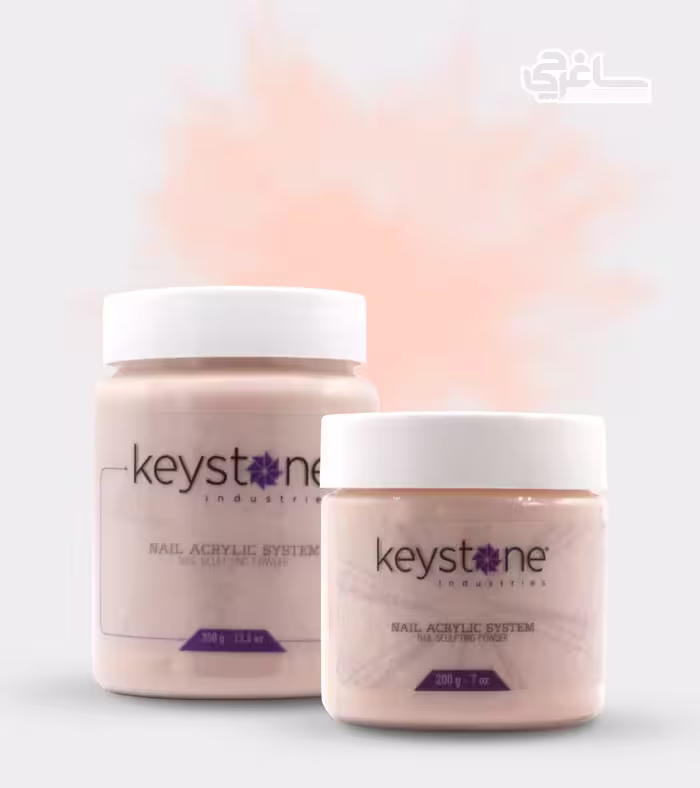 پودر کاشت ناخن کیستون هلویی تیره Keystone Cover Peach