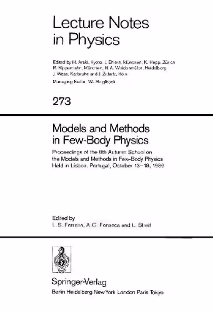 خرید و دانلود نسخه کامل کتاب Models and Methods in Few-Body Physics