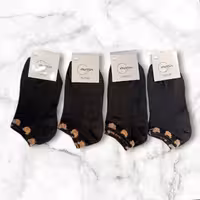 جوراب مچی کارت طوسی بوکله تدی رو کش