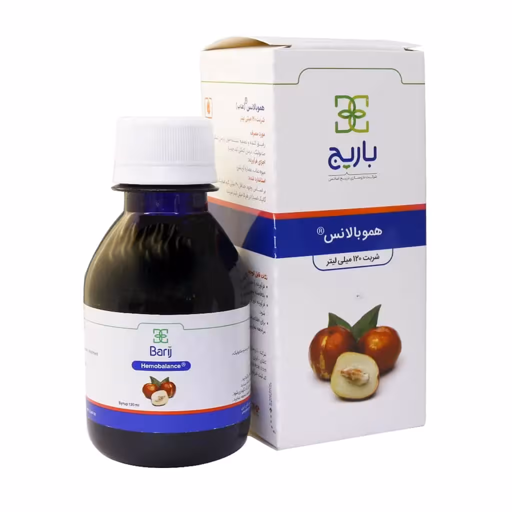 شربت هموبالانس عناب باریج اسانس