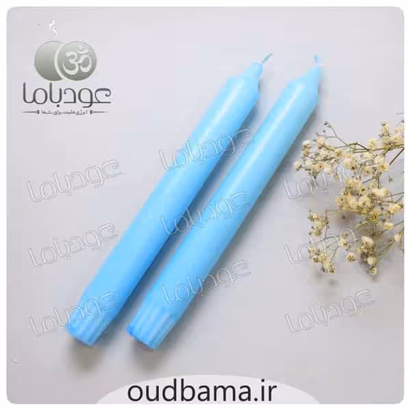 شمع کلیسایی آبی 20 سانتیمتر