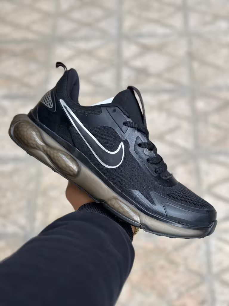 کتونی نایک ری اکت تمام مشکی ( 378 )