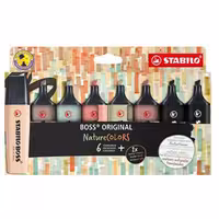 ماژیک هایلایتر 8 رنگ استابیلو مدل Boss NatureColors