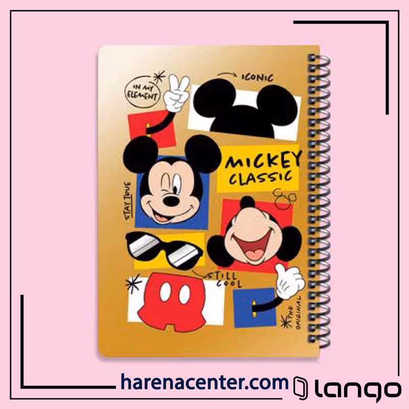 دفتر مدرسه طرح MICKEY MOUSE برند لانگو