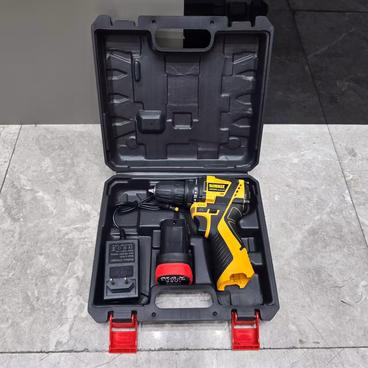 دریل شارژی 24 ولت تک باتری کیفی طرح دیوالت مدل 2025