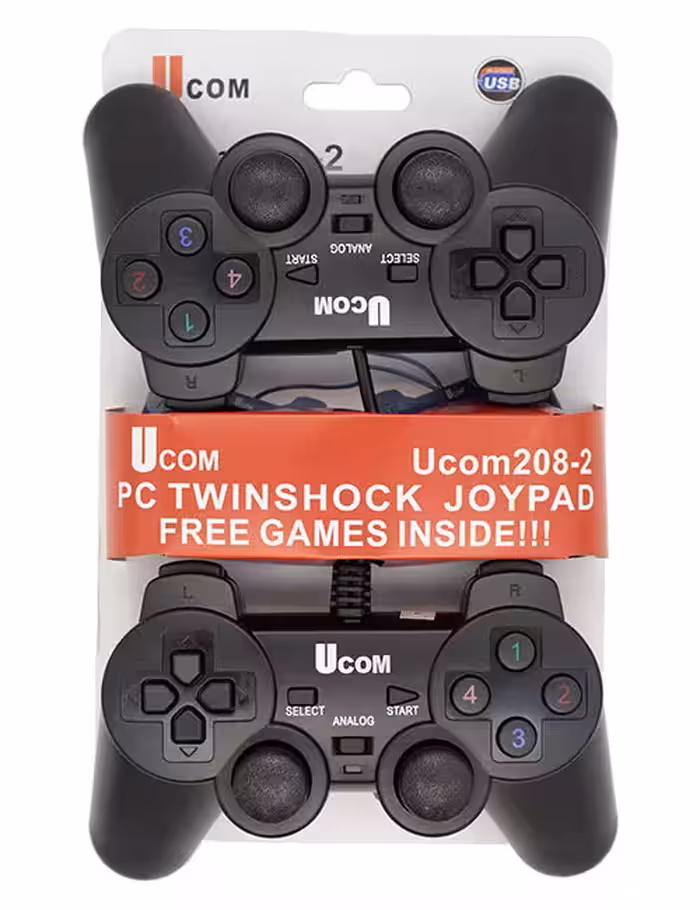 دسته بازی سیمی شوک‌دار Ucom مدل 208-2