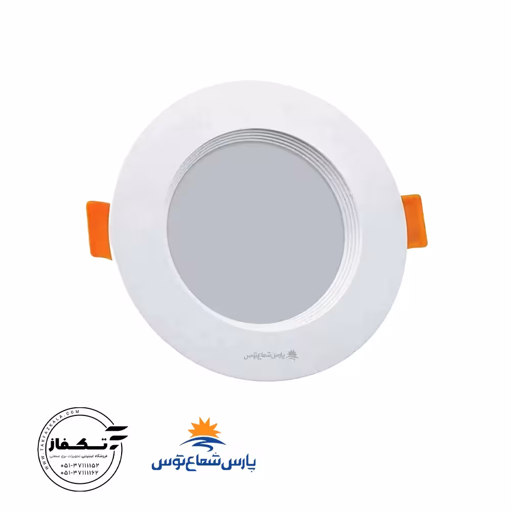 چراغ توکار سولاریس 12 وات دایره رنگ سفیدآفتابی پارس شعاع توس