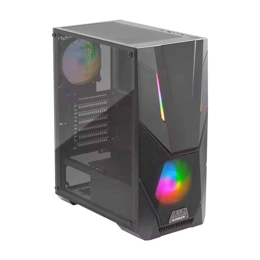 کیس گیمینگ گرین Green ARIA