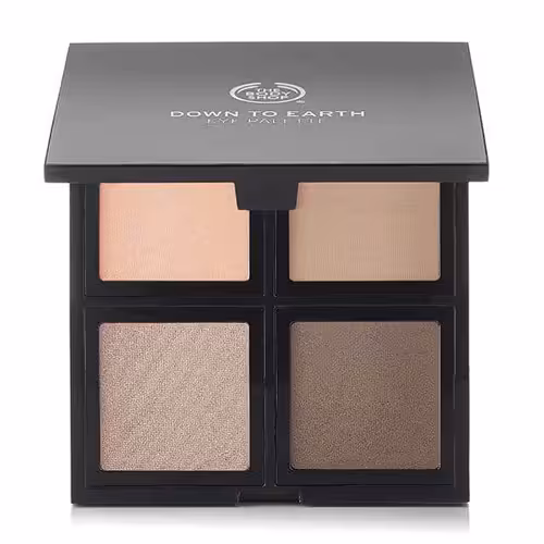 پالت سایه چشم چهار رنگ بادی شاپ مدل Down To Earth رنگ 02 Smoky Brown