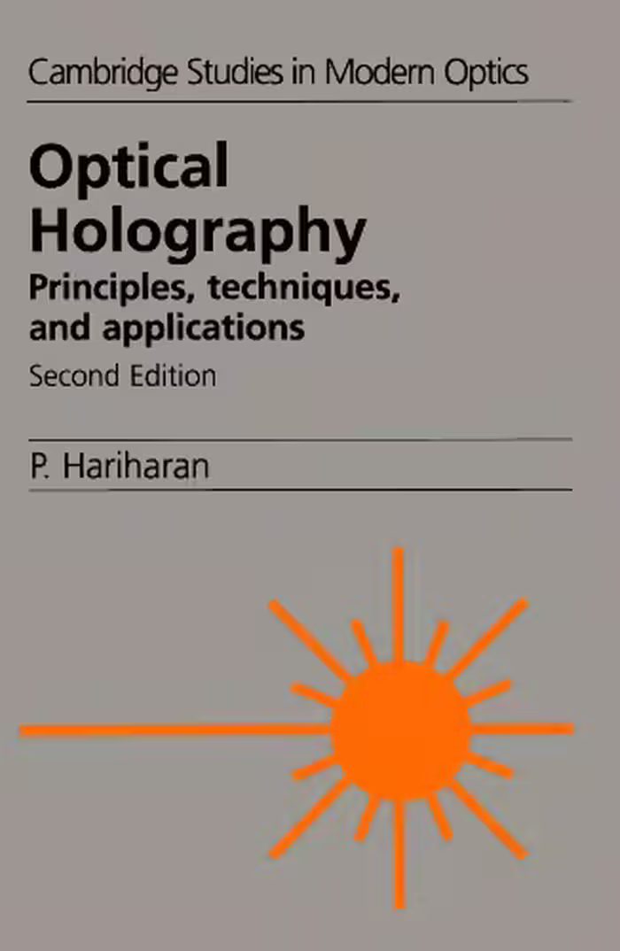 خرید و دانلود نسخه کامل کتاب Optical holography: principles, techniques and applications
