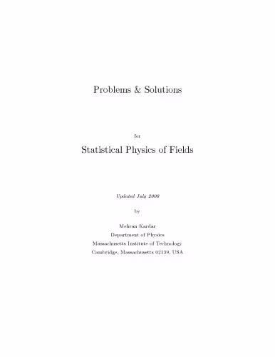 خرید و دانلود نسخه کامل کتاب Statistical Physics of Fields solution manual