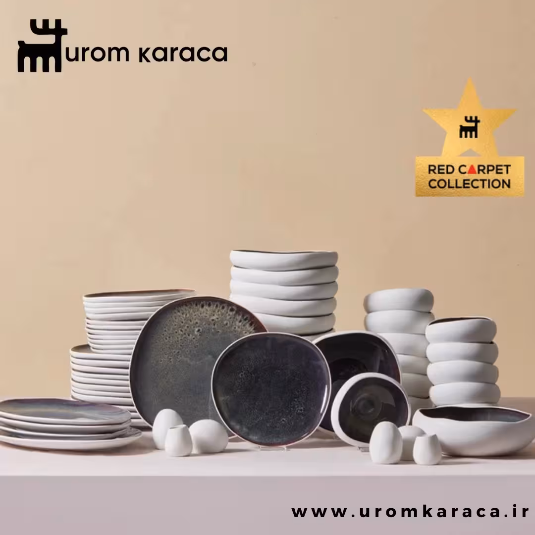 سرویس غذاخوری 59 پارچه 12 نفره کاراجا Streamline New Galactic سفید