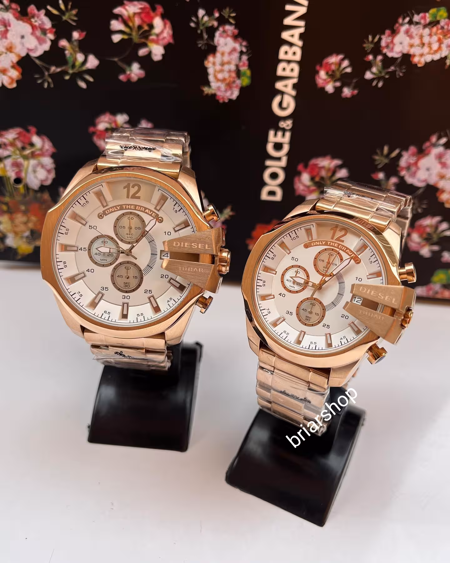 ساعت مچی مردانه و زنانه ست دیزل شاخدار  Diesel watch RG/RG/W ساعت ست دیزل شاخدار   ساعت مردانه و زنانه دیزل شاخدار