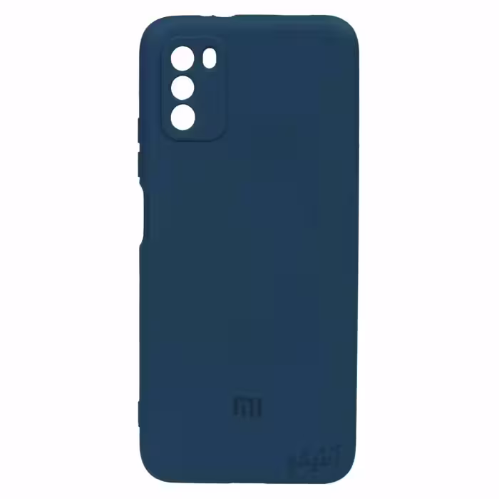قاب سیلیکونی محافظ لنزدار High copy مناسب برای Xiaomi Poco M3-سرمه ای